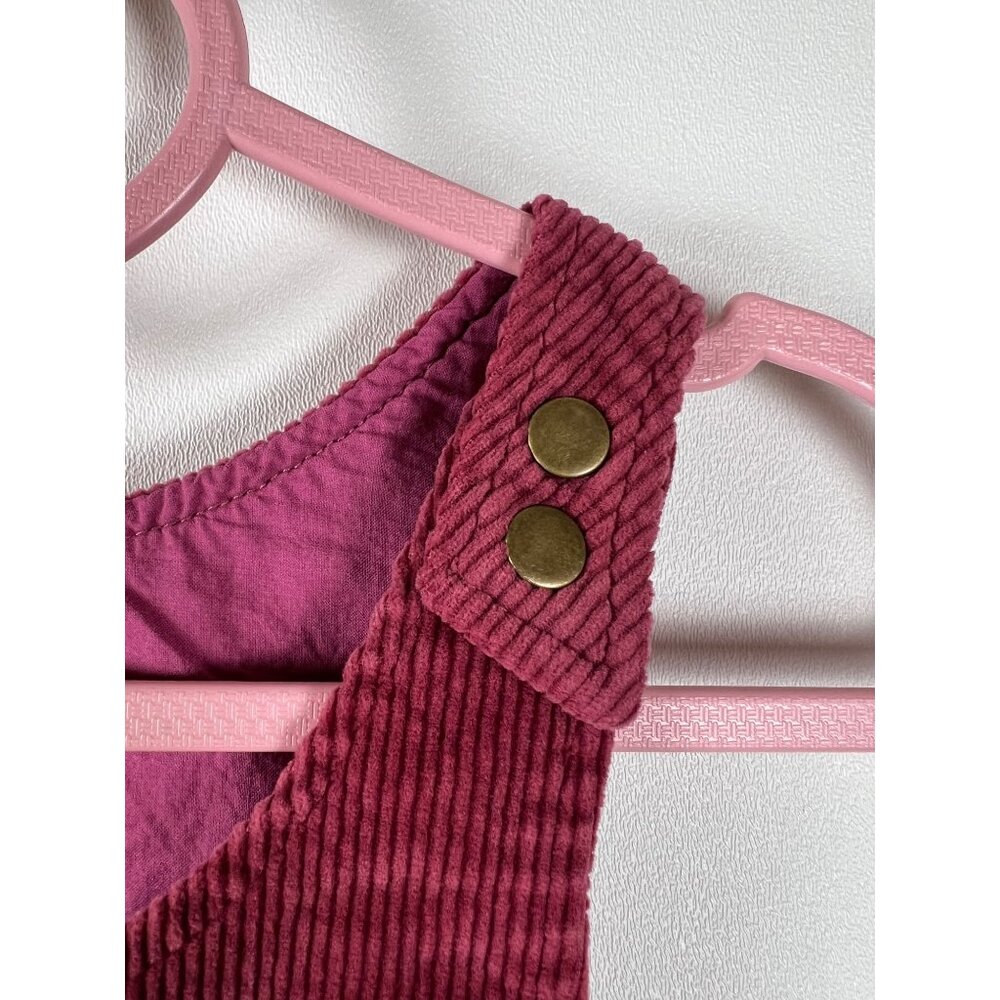 Cheeky Plum Parker Corduroy Jumper Dress Wild Plum - Picture 2 of 12